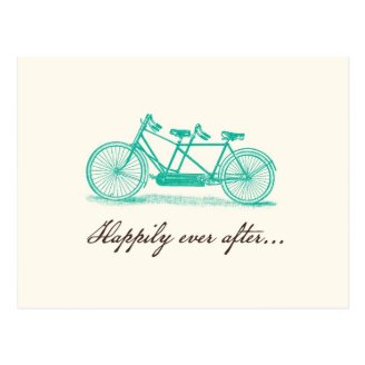 Save the Date-Tandem Bike Postcard