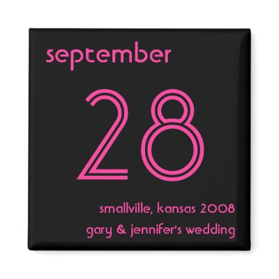 Save the Date Template Magnet
