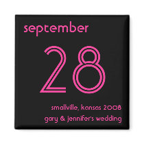 Save the Date Template magnets
