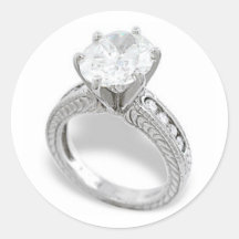 Save the Date/There is a Ring on It! Sticker