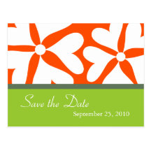 Save the Date - Tropical Wedding Postcard
