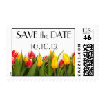 Save the Date Tulips Stamp