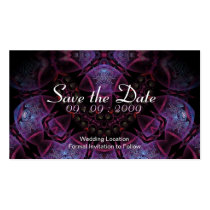 Save the Date v2 Fractal  Card - Customized business cards