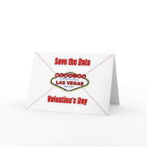 Save the Date Valentine's Day Las Vegas Card