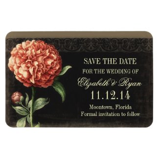 save the date vintage blossom magnet