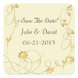 Save The Date Vintage Wedding stickers