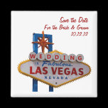 "Save the Date" WEDDDING In Las Vegas Magnet magnets