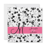 Save the Date Wedding Announcement Floral Pink
