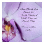 Save the date Wedding announcement orchid