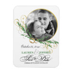 Save the Date Wedding Announcement Stick-on Magnet magnets