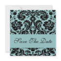 Save The Date Wedding Announcement Tiffany Damask invitation