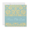 Save The Date Wedding Announcement Tiffany Damask invitation