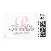 Save the Date Wedding Bride Groom Monogram R Stamp