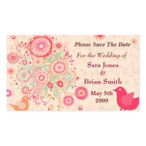 Save the Date Wedding Card (Business size) business cards by jamiecreates1 Save the Date Wedding Card (Business size) business cards
