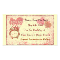 Save the Date Wedding Card (Business size) business cards by jamiecreates1 Save the Date Wedding Card (Business size) business cards