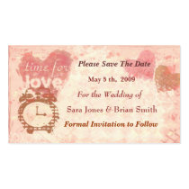Save the Date Wedding Card (Business size) business cards by jamiecreates1 Save the Date Wedding Card (Business size) business cards