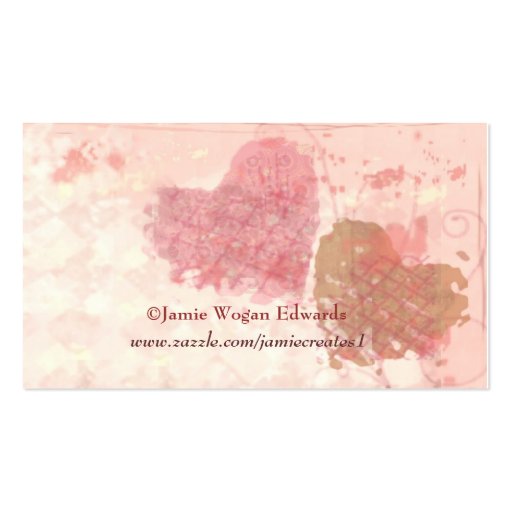 Save the Date Wedding Card (Business size) Business Cards (back side)