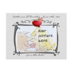 Save the Date Wedding Custom Photo Postcards postcard