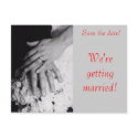 Save the Date--Wedding Hands postcards