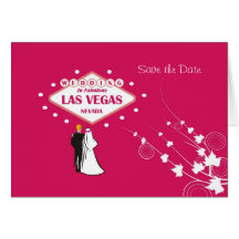 "Save the Date" Wedding In Fabulous Las Vegas Brid Cards