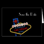 Save the Date "WEDDING In Fabulous Las Vegas" Card cards
