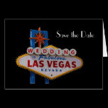 Save the Date "WEDDING In Fabulous Las Vegas" Card cards