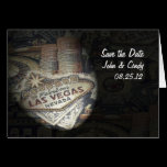 "Save the Date" WEDDING In Fabulous Las Vegas Card cards