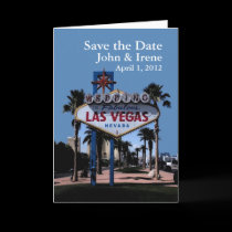 "Save the Date" Wedding In Las Vegas Card