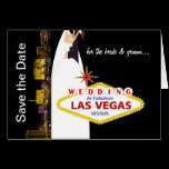 SAVE THE DATE Wedding in Las Vegas Card cards