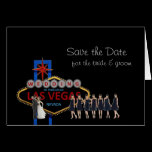Save the Date Wedding in Las Vegas Card cards