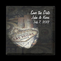 Save the Date Wedding In Las Vegas Magnet magnets