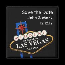 "Save the Date" Wedding in Las Vegas Magnet
