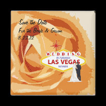 Save the Date Wedding In Las Vegas Magnet magnets