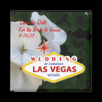 Save the Date Wedding In Las Vegas Magnet magnets