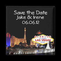 Save the Date Wedding In Las Vegas Magnet magnets