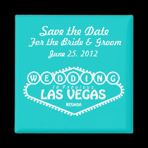 Save the Date Wedding In Las Vegas Magnet magnets