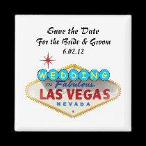 Save the Date Wedding In Las Vegas Magnet magnets