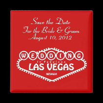 Save the Date Wedding In Las Vegas Magnet magnets