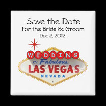 Save the Date Wedding In Las Vegas Magnet magnets