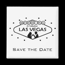 Save the Date Wedding In Las Vegas Magnet magnets