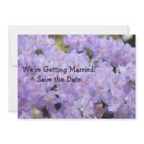 Save the Date Wedding Invitation Cards Lavender