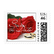 Save the Date Wedding Invitation Postage Stamp