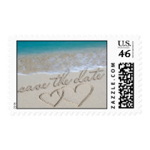Save the Date Wedding Invitation Postage Stamp