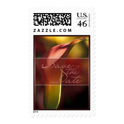 Save the Date Wedding Invitation Postage Stamp