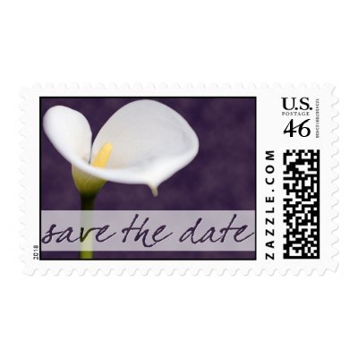 Save the Date Wedding Invitation Postage Stamp