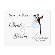 Save the Date Wedding Invitation Postcard postcard