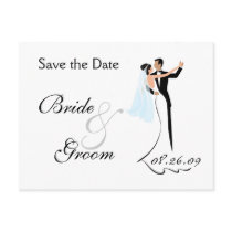 Save the Date Wedding Invitation Postcard by SquirrelHugger Save the Date Wedding Invitation Postcard