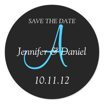 Save The Date Wedding Invitation Stickers
