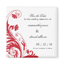 Save the Date Wedding Magnet