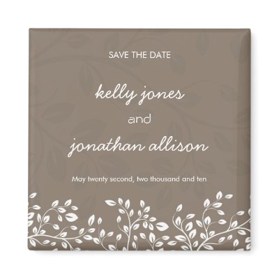 Save the Date Wedding Magnet